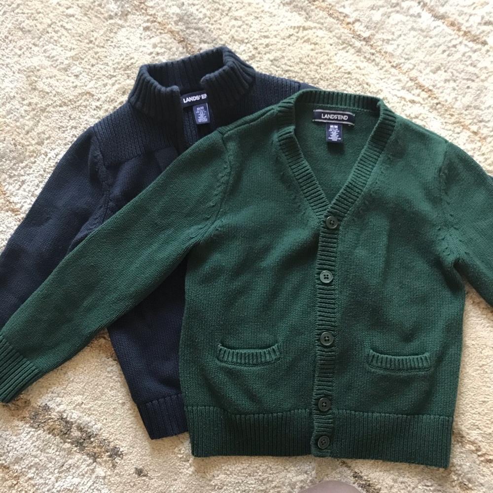 Bundle boys Lands’ End sweaters school uniform